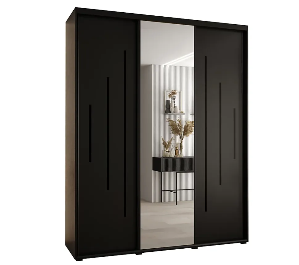 Armoire Davos 13 a portes coulissantes H. 235,2 x L. 190 x P. 60 3 portes
