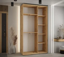 Armoire Davos 1 a portes coulissantes H. 235,2 x L. 140 x P. 45 2 portes