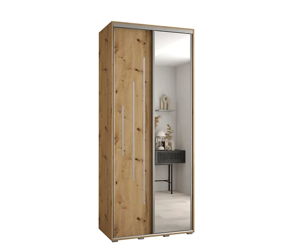 Armoire Davos 13 a portes coulissantes H. 235,2 x L. 120 x P. 60 2 portes