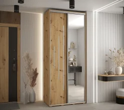 Armoire Davos 13 a portes coulissantes H. 235,2 x L. 120 x P. 60 2 portes