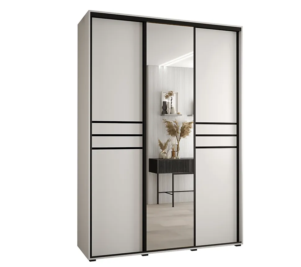 Armoire Davos 11 a portes coulissantes H. 235,2 x L. 180 x P. 45 3 portes