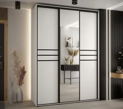 Armoire Davos 11 a portes coulissantes H. 235,2 x L. 180 x P. 45 3 portes
