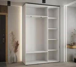Armoire Davos 5 a portes coulissantes H. 235,2 x L. 150 x P. 45 3 portes