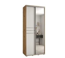 Armoire Davos 11 a portes coulissantes H. 235,2 x L. 110 x P. 60 2 portes
