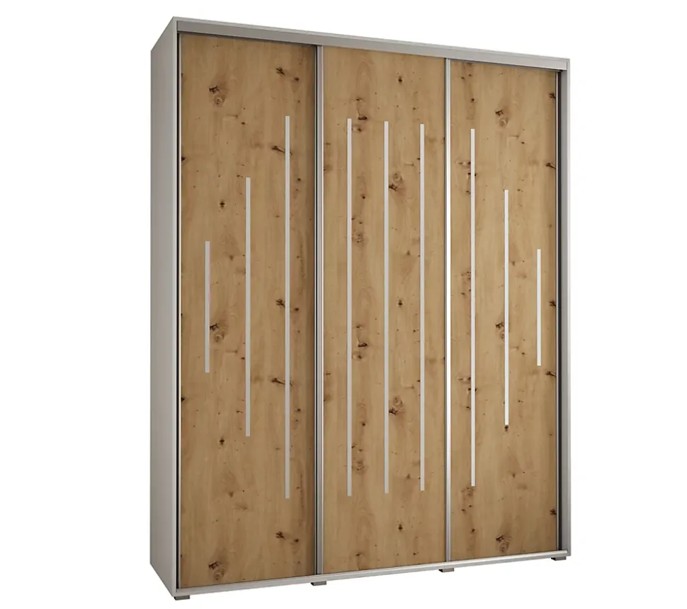 Armoire Davos 12 a portes coulissantes H. 235,2 x L. 190 x P. 60 3 portes