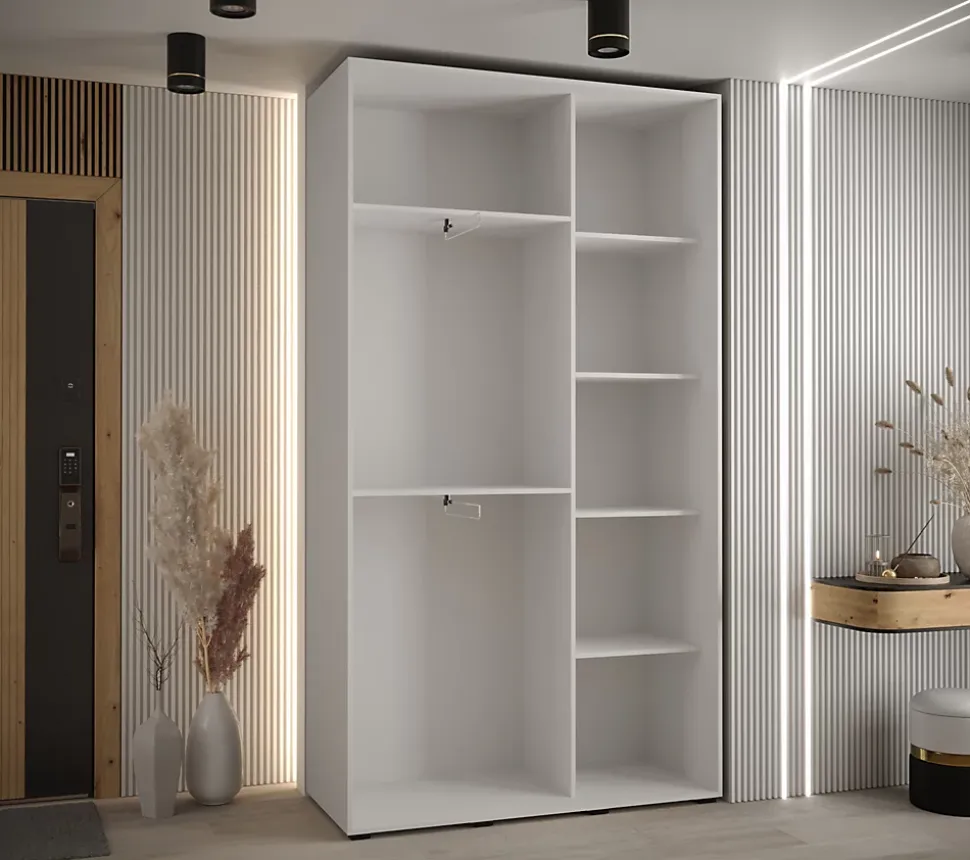 Armoire Davos 5 a portes coulissantes H. 235,2 x L. 130 x P. 45 2 portes