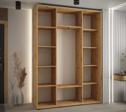 Armoire Davos 5 a portes coulissantes H. 235,2 x L. 180 x P. 45 3 portes