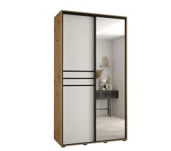 Armoire Davos 11 a portes coulissantes H. 235,2 x L. 140 x P. 60 2 portes