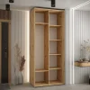 Armoire Davos 4 a portes coulissantes H. 235,2 x L. 110 x P. 45 2 portes