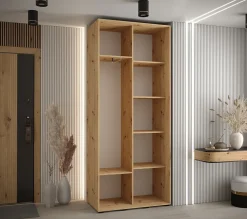 Armoire Davos 4 a portes coulissantes H. 235,2 x L. 110 x P. 45 2 portes