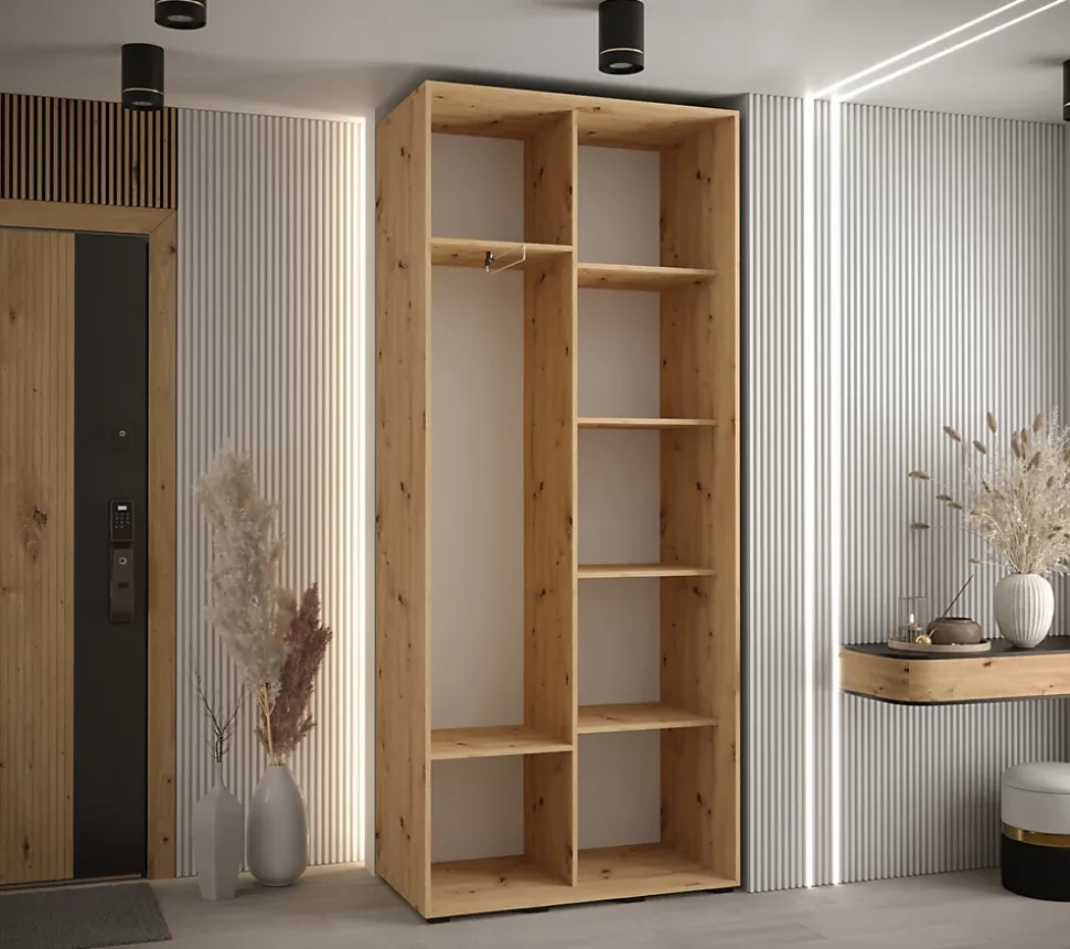 Armoire Davos 4 a portes coulissantes H. 235,2 x L. 110 x P. 45 2 portes