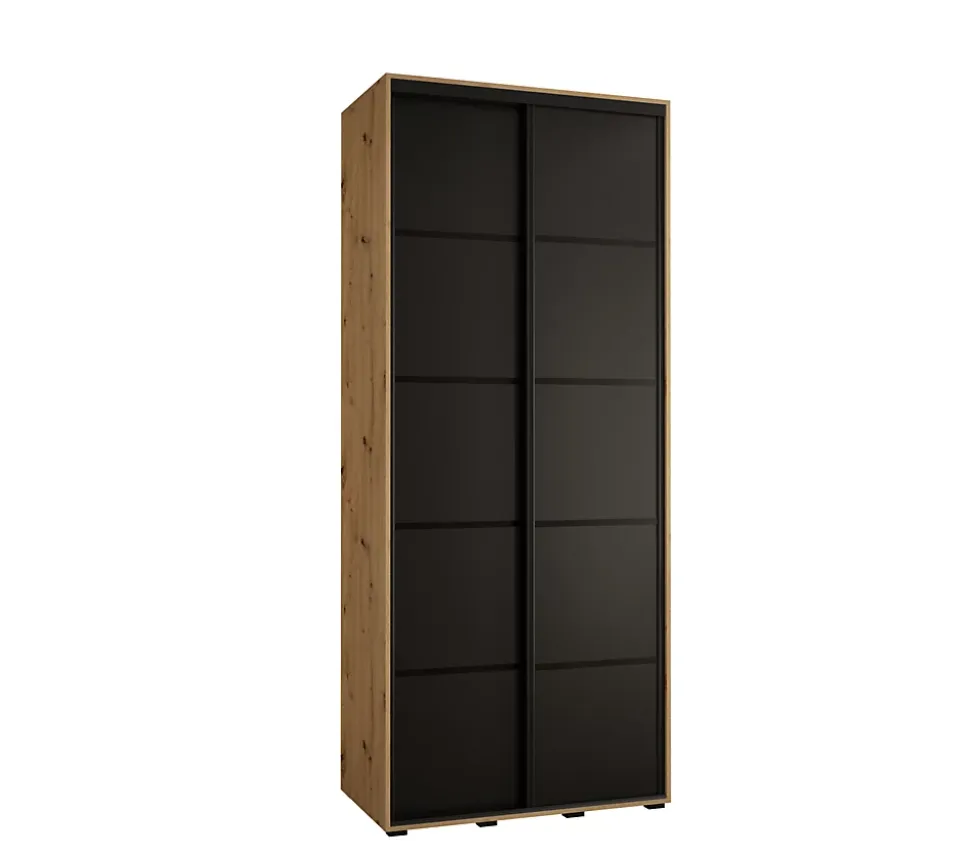 Armoire Davos 4 a portes coulissantes H. 235,2 x L. 110 x P. 45 2 portes