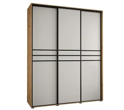 Armoire Davos 10 a portes coulissantes H. 235,2 x L. 200 x P. 60 3 portes