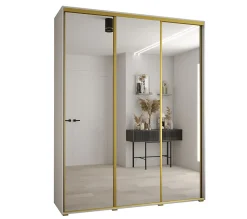 Armoire Davos 2 a portes coulissantes H. 235,2 x L. 200 x P. 60 3 portes