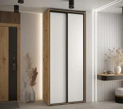 Armoire Davos 1 a portes coulissantes H. 235,2 x L. 100 x P. 60 2 portes