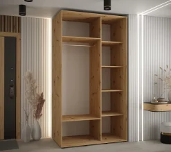 Armoire Davos 1 a portes coulissantes H. 235,2 x L. 130 x P. 60 2 portes