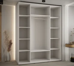 Armoire Davos 7 a portes coulissantes H. 235,2 x L. 190 x P. 60 3 portes