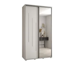 Armoire Davos 9 a portes coulissantes H. 235,2 x L. 140 x P. 60 2 portes