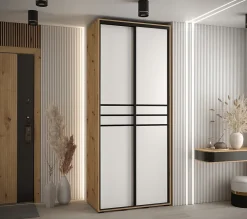 Armoire Davos 10 a portes coulissantes H. 235,2 x L. 110 x P. 45 2 portes