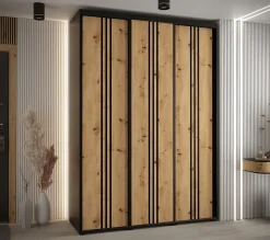 Armoire Davos 6 a portes coulissantes H. 235,2 x L. 180 x P. 60 3 portes