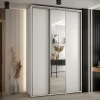 Armoire Davos 3 a portes coulissantes H. 235,2 x L. 160 x P. 45 3 portes