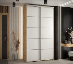 Armoire Davos 4 a portes coulissantes H. 235,2 x L. 130 x P. 60 2 portes