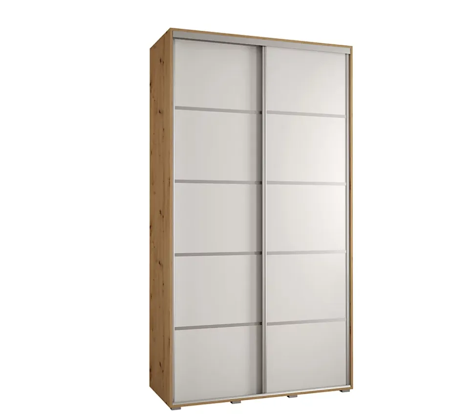 Armoire Davos 4 a portes coulissantes H. 235,2 x L. 130 x P. 60 2 portes