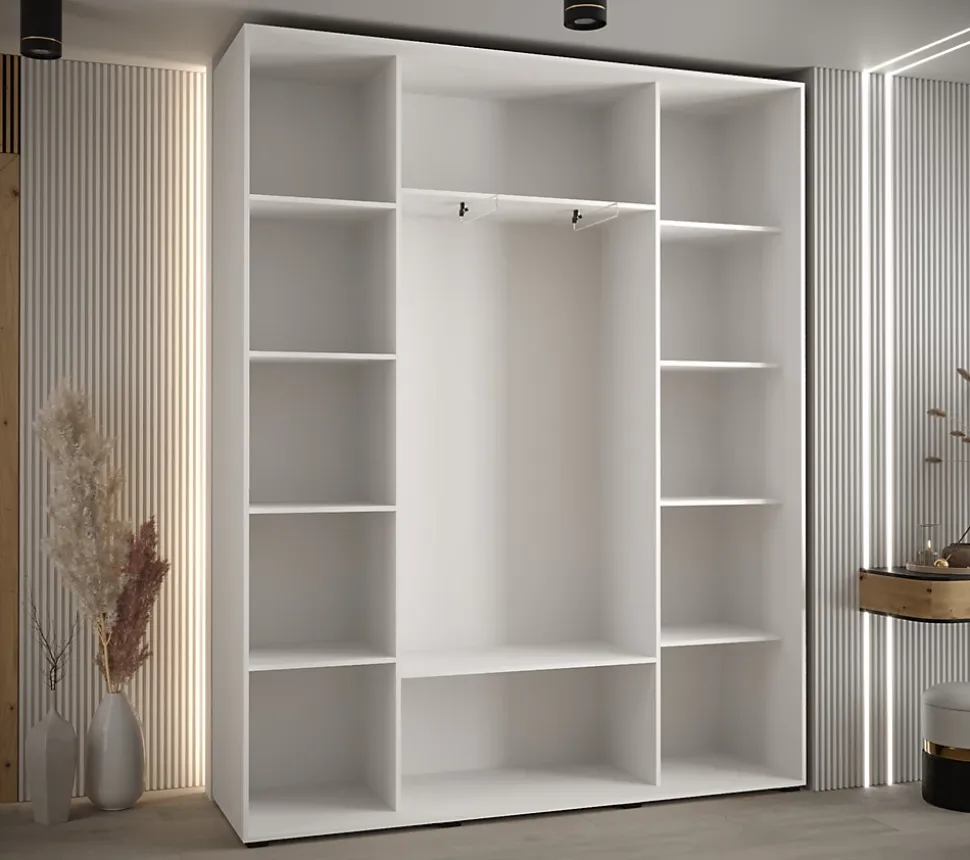 Armoire Davos 3 a portes coulissantes H. 235,2 x L. 200 x P. 45 3 portes