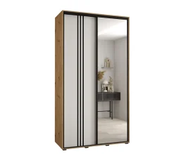 Armoire Davos 7 a portes coulissantes H. 235,2 x L. 130 x P. 60 2 portes