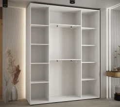 Armoire Davos 5 a portes coulissantes H. 235,2 x L. 200 x P. 45 3 portes