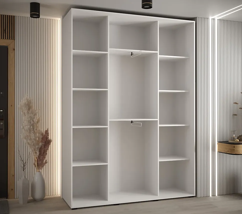 Armoire Davos 10 a portes coulissantes H. 235,2 x L. 180 x P. 45 3 portes