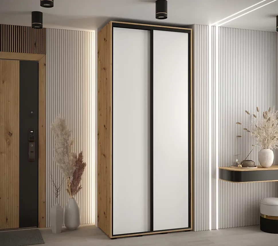 Armoire Davos 1 a portes coulissantes H. 235,2 x L. 120 x P. 60 2 portes
