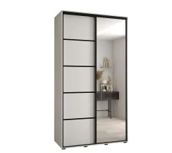Armoire Davos 5 a portes coulissantes H. 235,2 x L. 140 x P. 60 2 portes