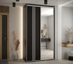 Armoire Davos 7 a portes coulissantes H. 235,2 x L. 140 x P. 60 2 portes