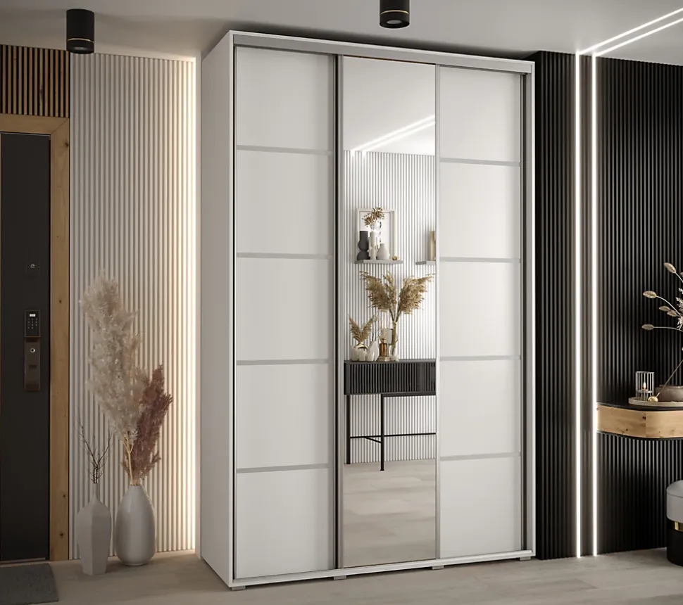 Armoire Davos 5 a portes coulissantes H. 235,2 x L. 160 x P. 60 3 portes