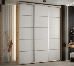 Armoire Davos 4 a portes coulissantes H. 235,2 x L. 200 x P. 45 3 portes