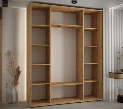 Armoire Davos 4 a portes coulissantes H. 235,2 x L. 200 x P. 45 3 portes