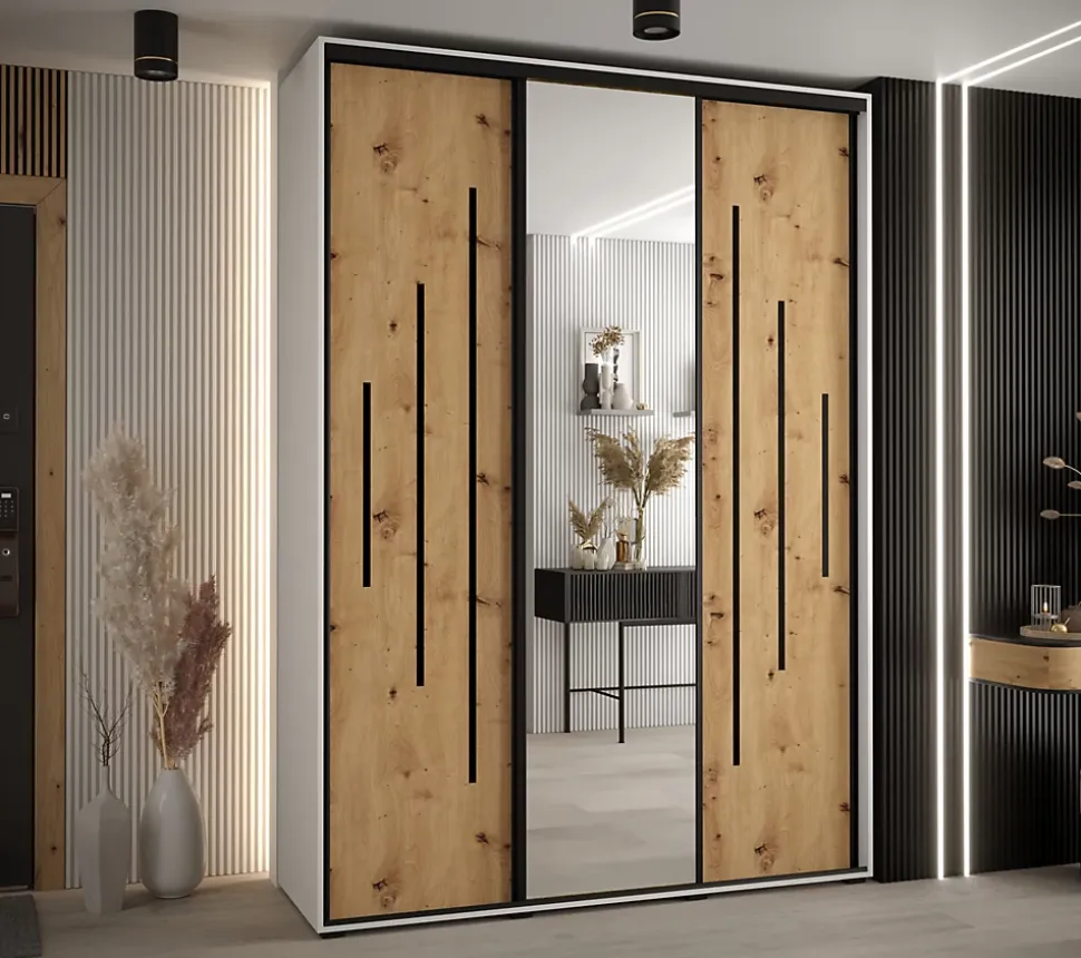 Armoire Davos 13 a portes coulissantes H. 235,2 x L. 180 x P. 60 3 portes