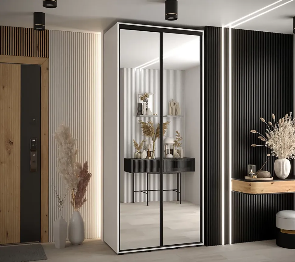 Armoire Davos 2 a portes coulissantes H. 235,2 x L. 110 x P. 45 2 portes