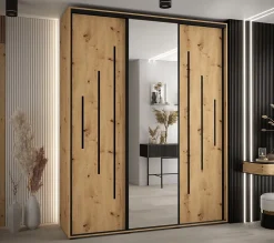 Armoire Davos 13 a portes coulissantes H. 235,2 x L. 200 x P. 60 3 portes