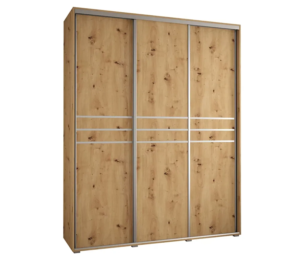 Armoire Davos 10 a portes coulissantes H. 235,2 x L. 200 x P. 60 3 portes