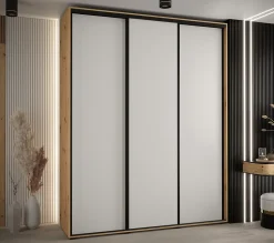Armoire Davos 1 a portes coulissantes H. 235,2 x L. 200 x P. 60 3 portes