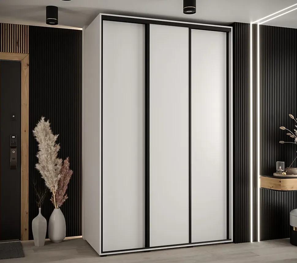 Armoire Davos 1 a portes coulissantes H. 235,2 x L. 160 x P. 60 3 portes