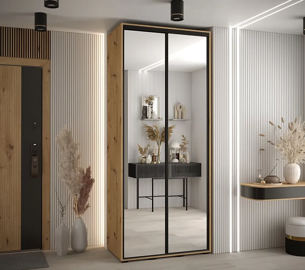 Armoire Davos 2 a portes coulissantes H. 235,2 x L. 120 x P. 60 2 portes