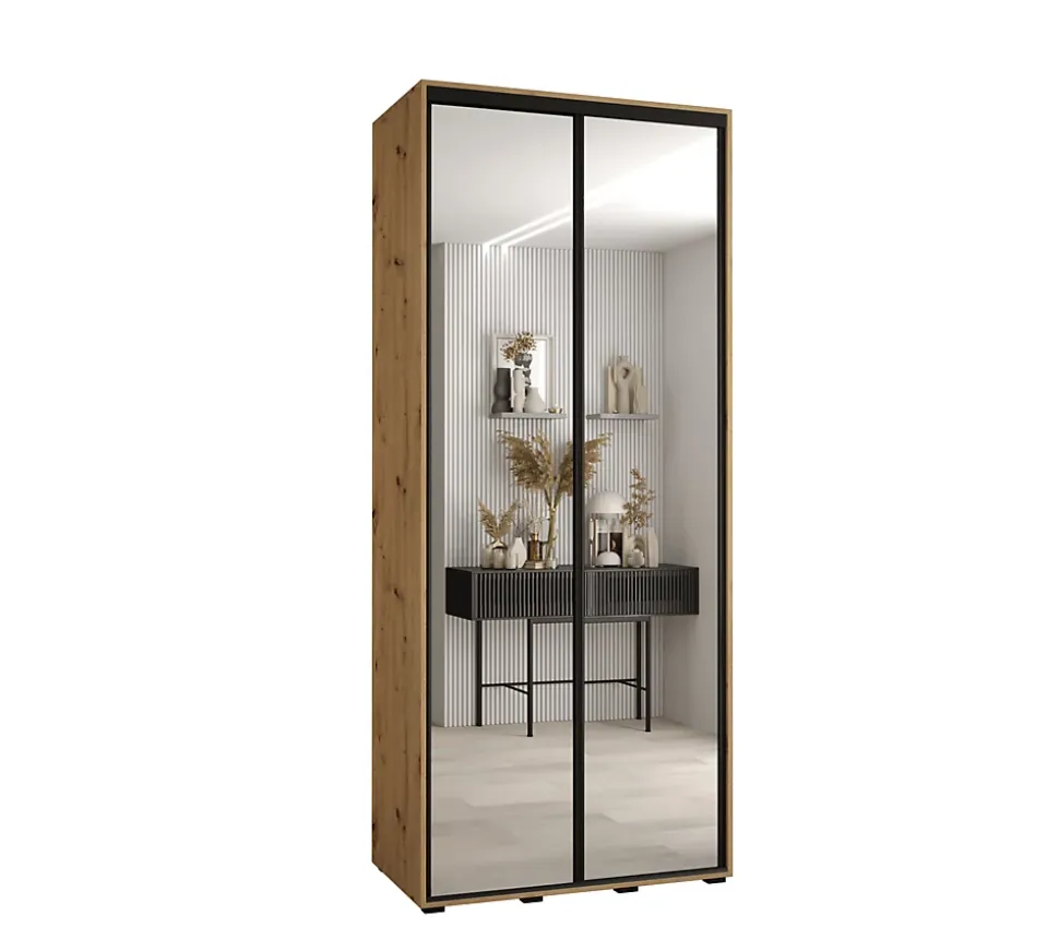 Armoire Davos 2 a portes coulissantes H. 235,2 x L. 120 x P. 60 2 portes
