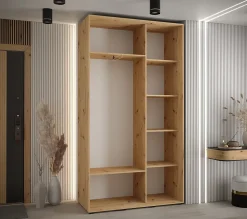 Armoire Davos 4 a portes coulissantes H. 235,2 x L. 130 x P. 45 2 portes