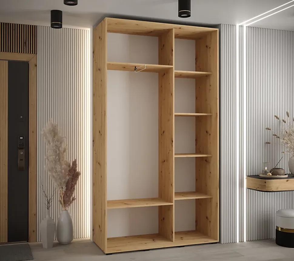 Armoire Davos 4 a portes coulissantes H. 235,2 x L. 130 x P. 45 2 portes