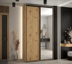 Armoire Davos 3 a portes coulissantes H. 235,2 x L. 130 x P. 60 2 portes