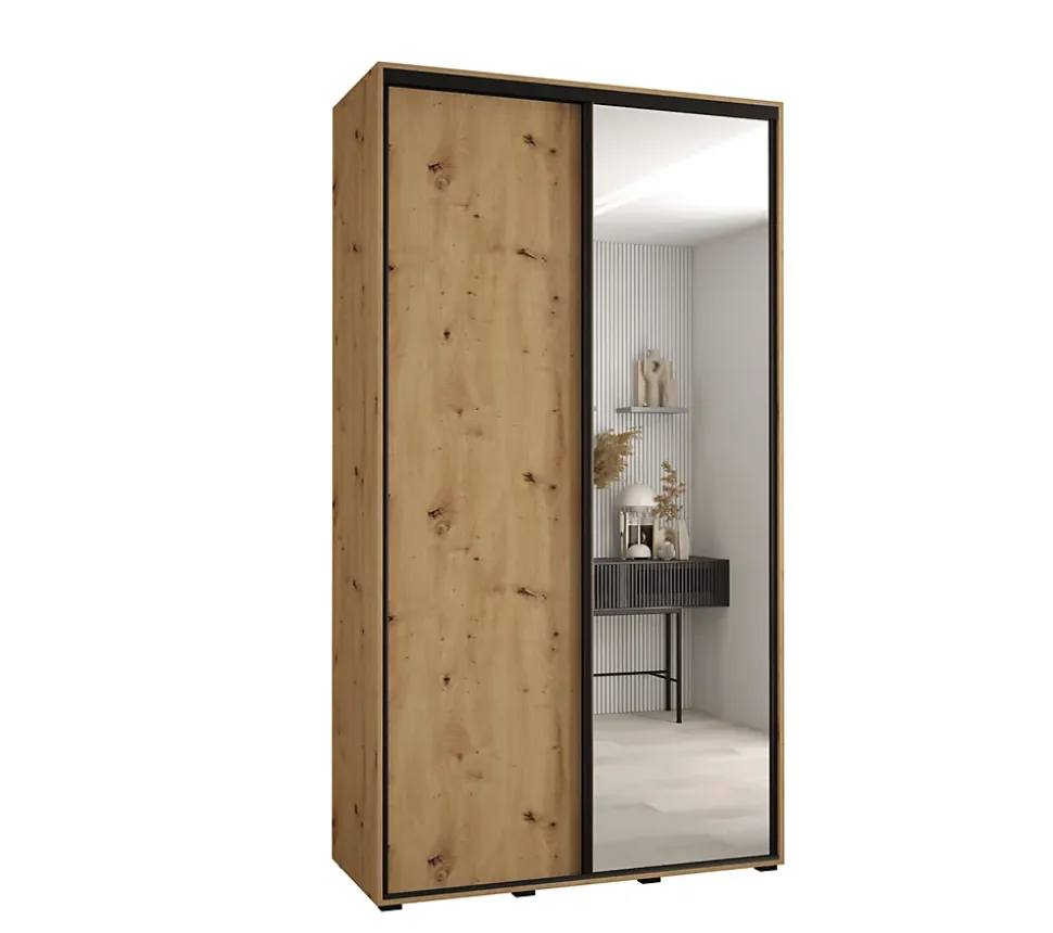 Armoire Davos 3 a portes coulissantes H. 235,2 x L. 130 x P. 60 2 portes
