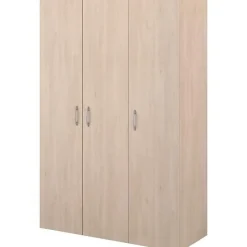Armoire de chambre - EASY LIFE - Chene - 3 portes - 120,2 x 180 x 49,7 - PARISOT